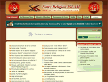 Tablet Screenshot of notrereligionislam.com